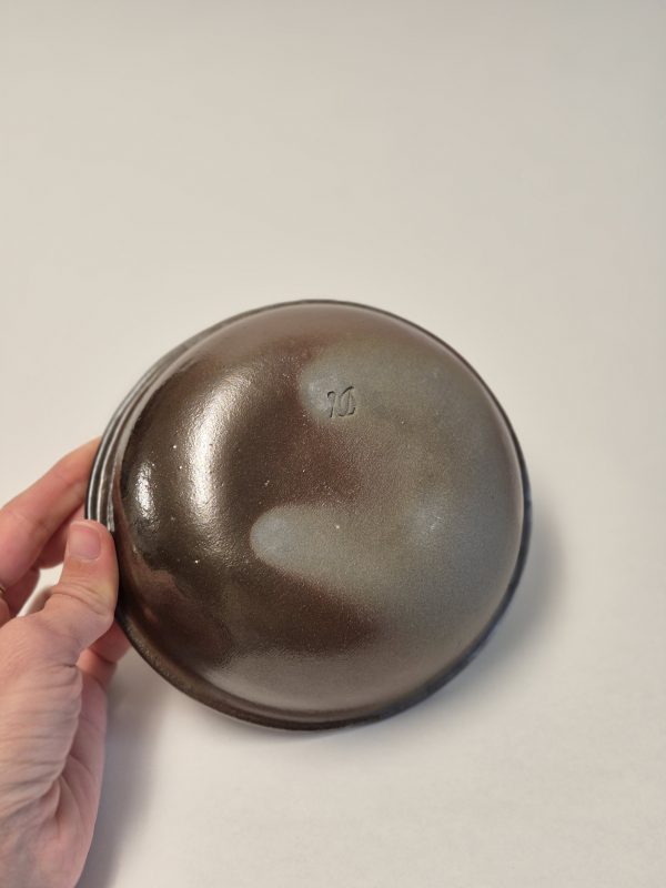 Wood fired bowl with bird