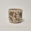 Ceramic sgraffito mug