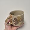Wood fired rustic mug