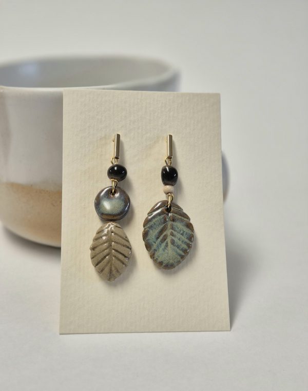 Woodland ceramic earrings