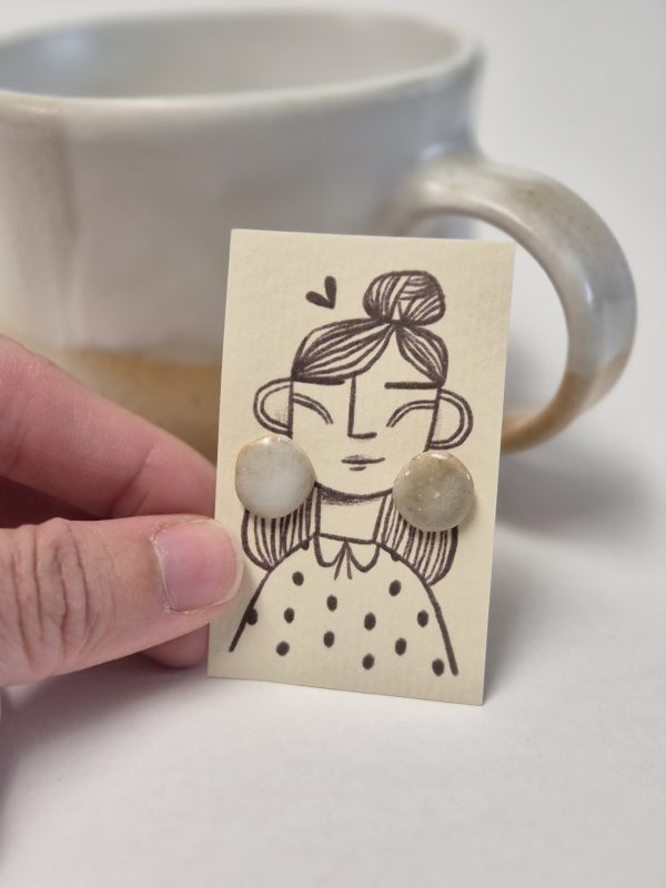 Wood fired earrings