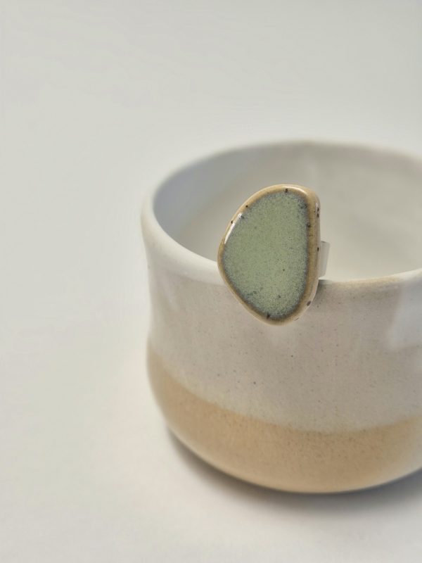 Ceramic ring in green