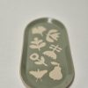 Ceramic tray in green