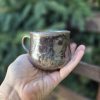 Dark wood fired cup