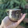 Dark wood fired cup