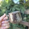 Dark wood fired cup
