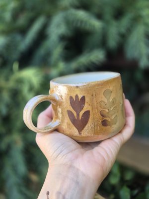 Wood fired coffee mug