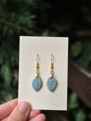 Woodland leaf earrings