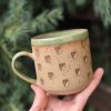 Ceramic mug with hearts