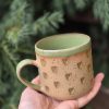 Ceramic mug with hearts